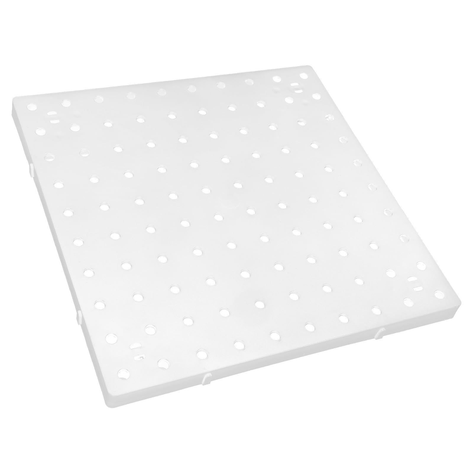Soporte de pared de plástico blanco para herramientas | Fácil instalación | Panel nizer para sala de estar y banco de trabajo | Sto Solut eficiente para accesorios
