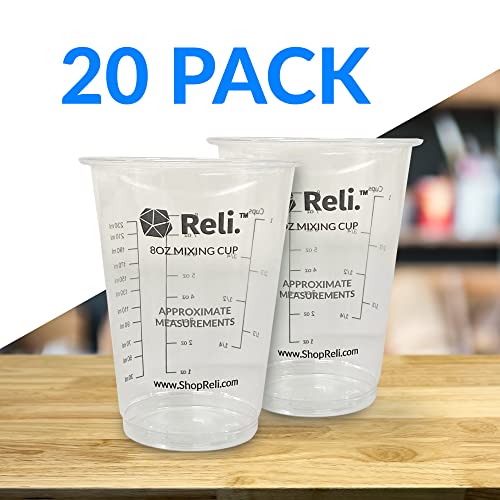 Vasos para mezclar pintura Reli 8 oz 20 unidades miniatura 2