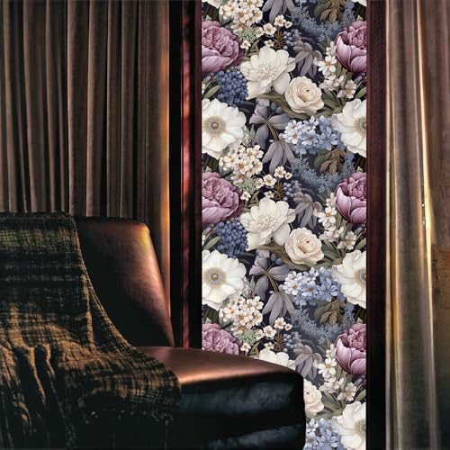 Vinilo decorativo blanco lavanda estilo victoriano 40x300 cm miniatura 2
