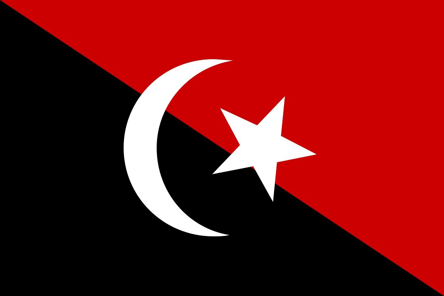 Drapeau Large Batu Pahat grand format pour mât extérieur