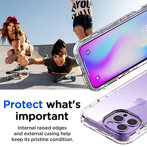AICase for iPhone 14 Pro Max Clear Case(6.7"),Heavy Duty Drop Protection Full Body Rugged Shockproof/Dust Proof 3-Layer Military Protective Tough Durable for iPhone 14 Pro Max by AICase - Used condition - Image 5