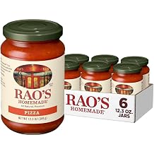 Raos Homemade Classic Pizza Sauce Made with Italian Tomatoes, 12.3 oz Pack of 6