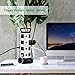 Power Strip Tower Surge Protector - JACKYLED 16 AC Outlets(13A) 6 USB Ports Electric Charging Station, 1050J Surge Electric Tower, 1625W Outlet Extender, 6.5ft Heavy Duty Extension Cord for Home