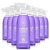 Method All-Purpose Cleaner Spray, Plant-Based and Biodegradable Formula Perfect for Most Counters, Tiles, Stone, and More, French Lavender Scent, 828 ml Spray Bottles, 8 Pack, Packaging May Vary