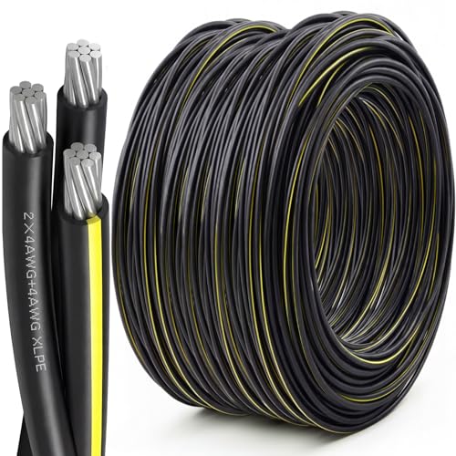 BreezeHug 225 Ft 4-4-4 Aluminum URD Direct Burial Cable-UL Listed