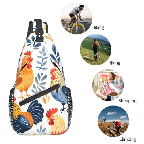 Mochila tipo bandolera con diseño divertido unisex miniatura 6