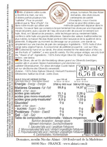 Aceite de oliva extra virgen Nicolas Alziari 12.68 fl oz miniatura 2