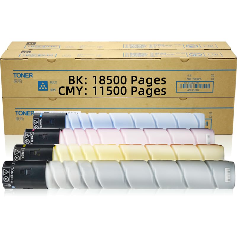 Cartuccia toner ad alta resa compatibile per stampanti C/XC9225/9235/9245/9255/9265, confezione a 4 colori, nero, 18.500 pagine e colori 11.500 pagine