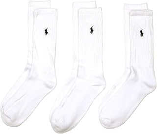 [ポロ ラルフローレン] メンズ 靴下 正規品 POLO RALPH LAUREN 3枚組 アンダーウェア ソックス 3 PACK・CLASSIC FOOT CREW POLO SOCKS 並行輸入品 [並行輸入品]
