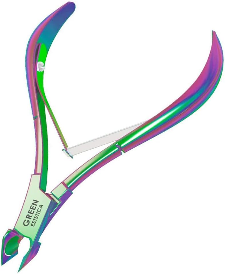 Professional Cuticle Trimmer Nail Cuticle Cutter Stainless Steel Cuticle Nippers with Sharp Blades of Cuticle Clippers Manicure Tools with Double Spring for Nail Care Pedicure Nail Tools (Multi)