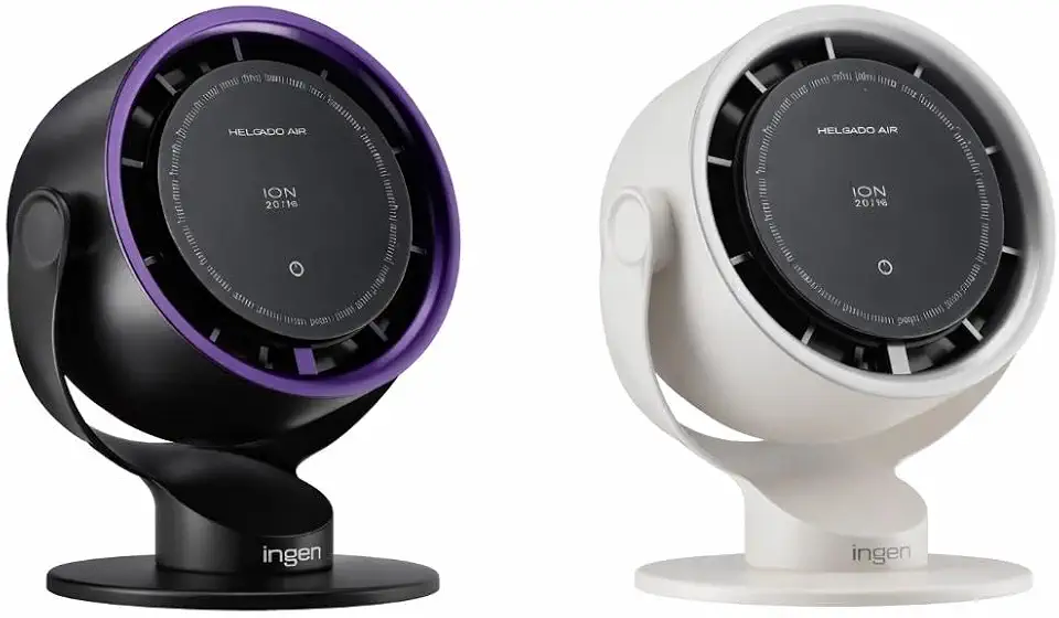 Ventilador de Mesa Portátil Mini com Display Digital - INOVA (Cinza)