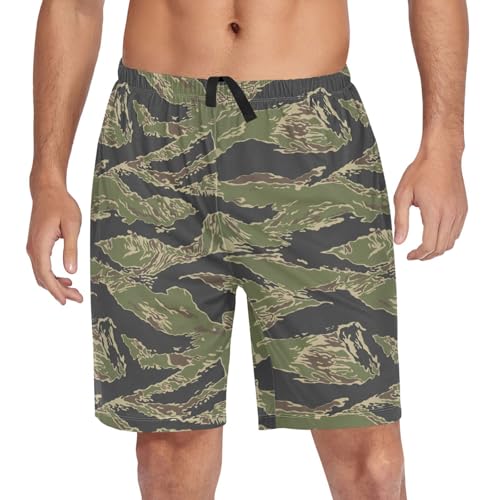 Men's Pajama Shorts Sleep Shorts for Men Pj Bottom Lounge Pants with Pockets S-XXL