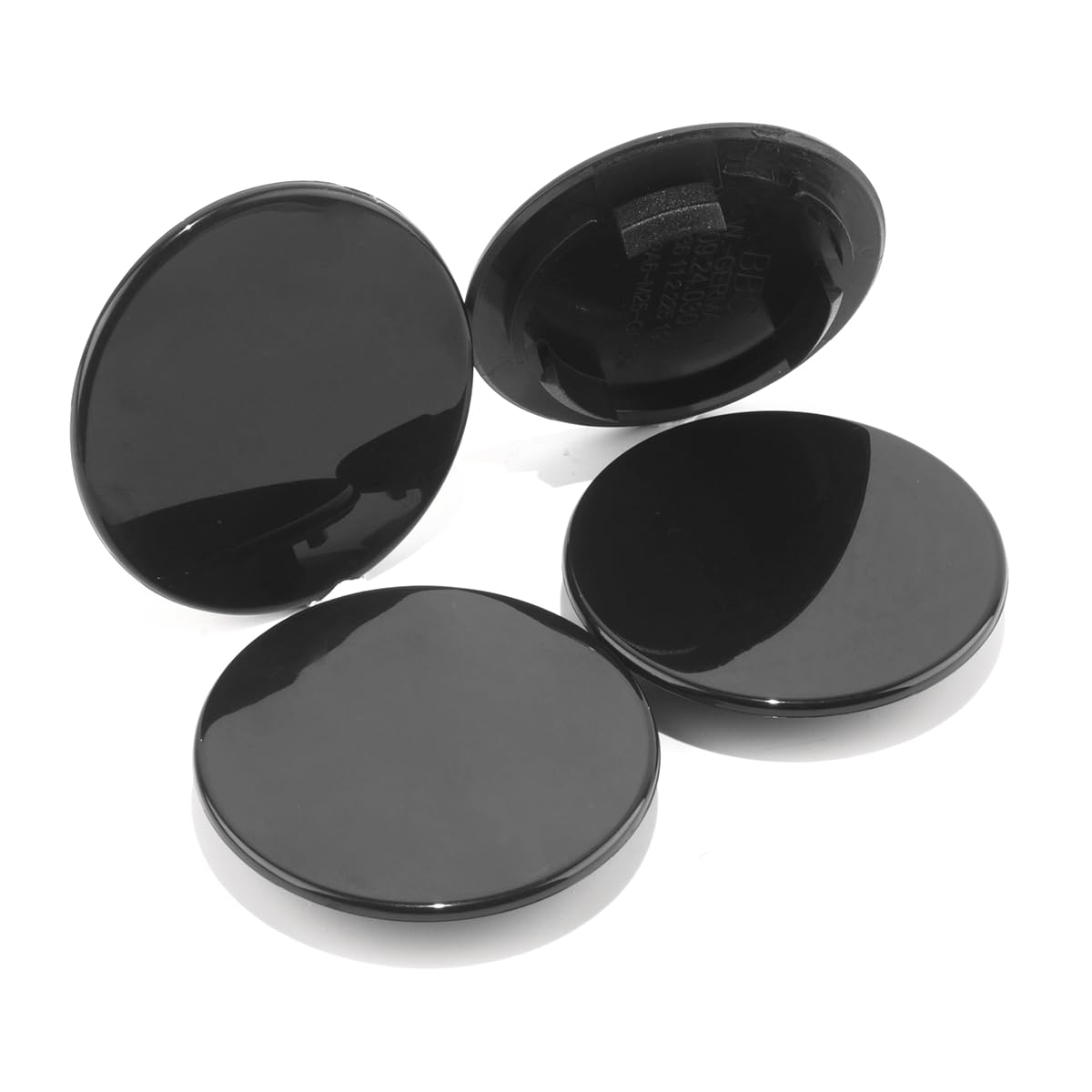69mm 2.71in Wheel Center Caps for BBS 56.24.078 Set 4pcs Black (Outer:2.71in, Inner:1.91in) 56.24.078/56.24.080/09.24.029/09.24.030/09.24.036/09.23.221