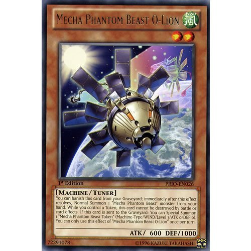 Amazon.com: YuGiOh : PRIO-EN026 1st Ed Mecha Phantom Beast O-Lion Rare Card 