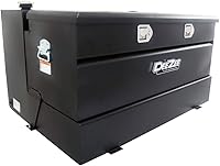 Dee Zee DZ92647SB 92-Gallon Black Steel Combo Transfer Tank & Tool Box - Rustproof Truck Bed Storage