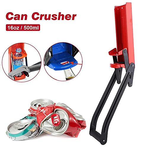 Can Crushers for Recycling,Wall Mounted Recycling Can Tool with Bottle Opener,Can Crusher for Beer 16oz/500ml,2in1 Heavy Duty Tin Can Crusher,Can Smasher,Plastic Bottles Crusher for Recycling - Image 6