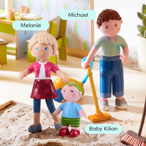 Set de 3 Figuras de Familia para Casa de Muñecas miniatura 2
