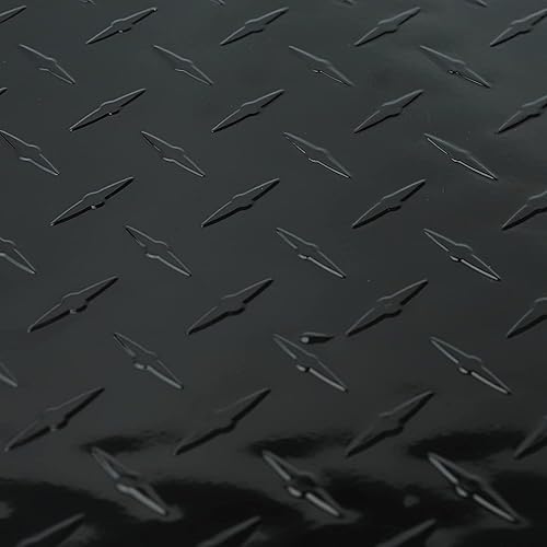 Miniatura 7 de Caja de herramientas de aluminio resistente de 36 x 18 x 16 pulgadas, caja de herramientas con patrón de banda de rodadura, caja de herramientas