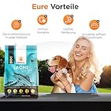 Hypoallergen | Getreidefreies Hundefutter trocken | Mit Lachs & Kartoffel | Für gesunde Haut & glänzendes Fell | Mit hohem Fleischanteil | Leicht verdaulich (3kg)