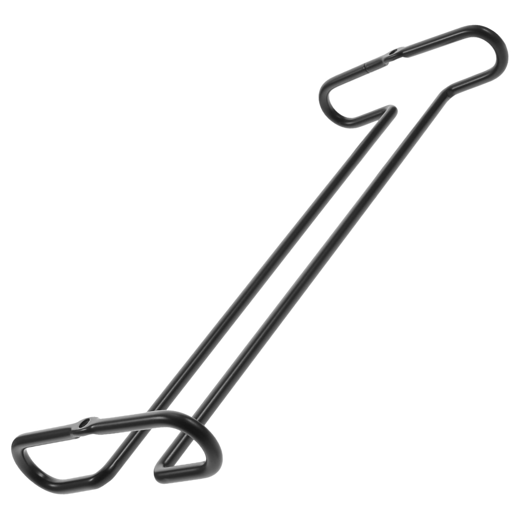 Zerodeko Hanging Wine Glass Rack Iron Goblet Holder for Kitchen Bar Space Saving Design Organizes Stemware for Cabinets and Counters Finish