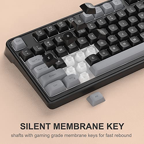 Rgb Gaming Keyboard And Mouse Combo,Magegee Gk980 Wired Backlit Keyboard And Black Gaming Mouse Combo,Pc Keyboard And Adjustable Dpi Mouse For Pc/Loptop/Mac(Grey Black) #TOP5