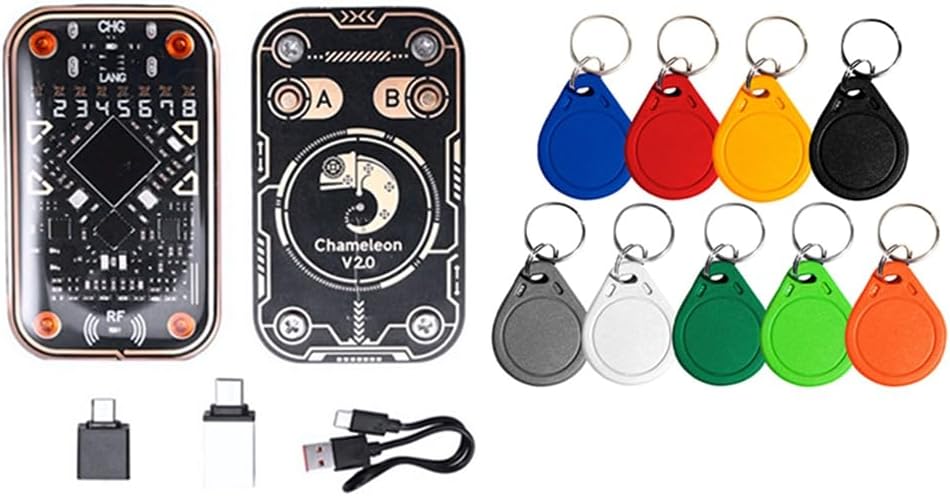 Chameleon Ultra RFID Emulator RFID Smart Chip Reader Emulator +9CUID Keychain 125Khz 13.56Mhz Card Decode NFC Duplicator
