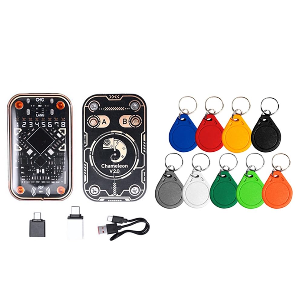 Chameleon Ultra RFID Emulator RFID Smart Chip Reader Emulator +9CUID Keychain 125Khz 13.56Mhz Card Decode NFC Duplicator