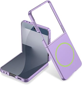 CONSTRAIN - Galaxy Z Flip 7 Kılıf ile Maksimum Koruma | Kablosuz Şarj Destekli MagSafe Uyumlu İnce Tasarım | Aynalı Kapak Görünümlü Şık Rose Gold Kaplama | Dayanıklı Klipsli Kapak Modeli - Lacivert