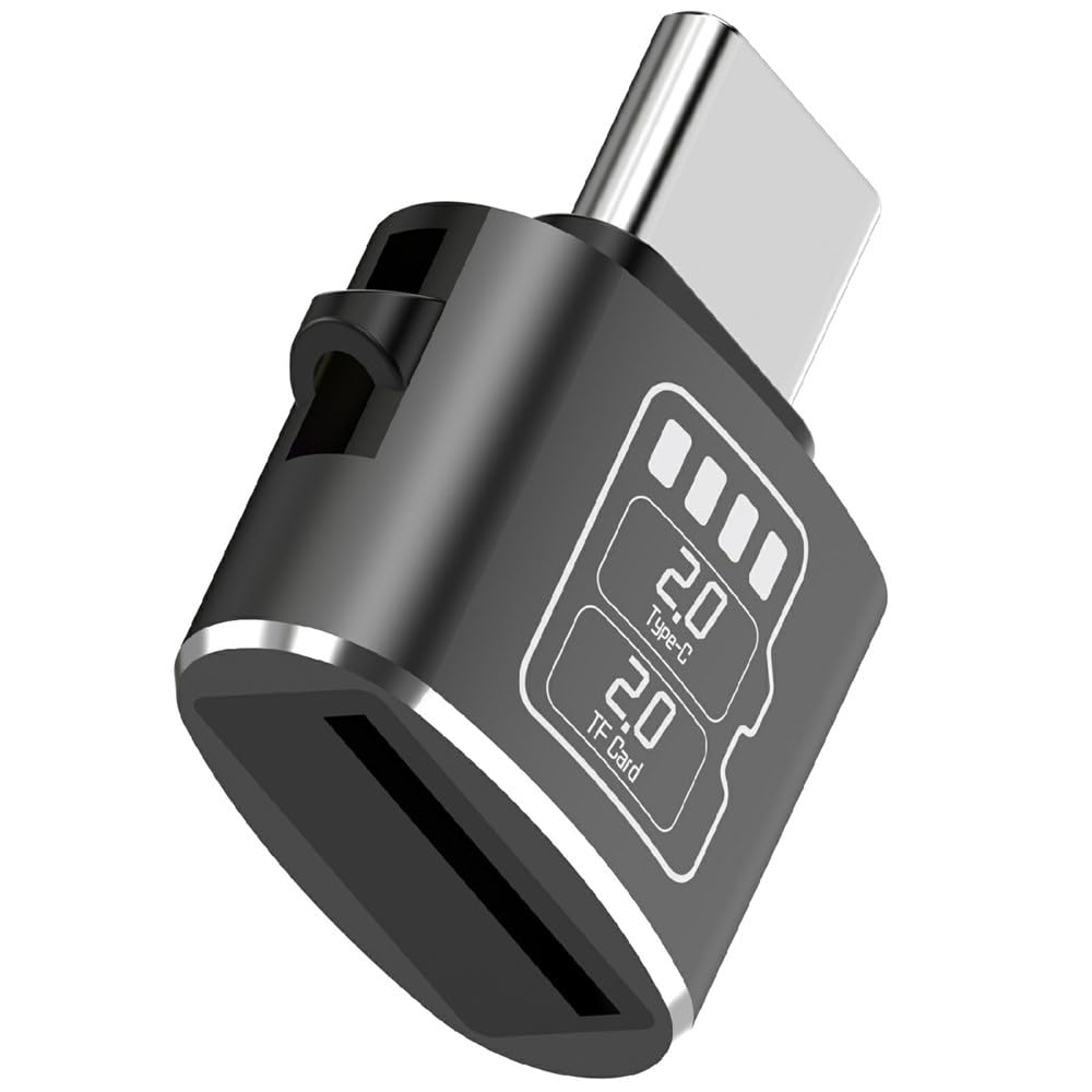 FORIDA USB C OTG Micro SD/TF Card Reader, Type-C Memory Card Reader Adapter, Supports Up to 512GB TF Cards, 25MB/s Read Speed, Plug & Play Data Transfer for iPhone 15 Series, Laptop, Smartphone, USB-C-image-14