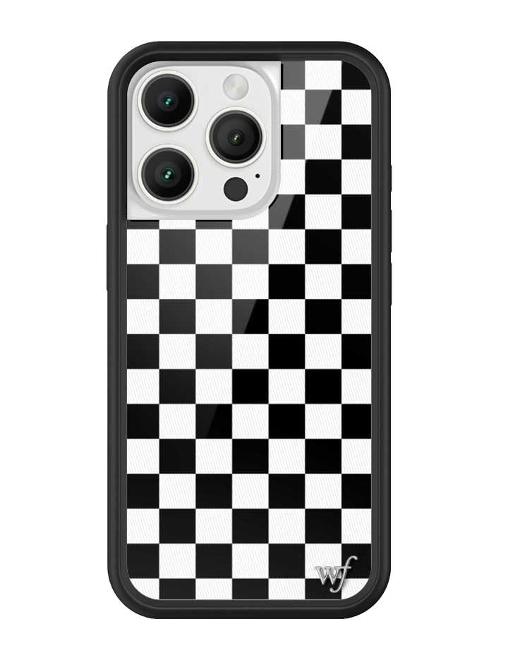 Image of Wildflower Cases - iPhone 16 Pro Compatible - Checkers Black
