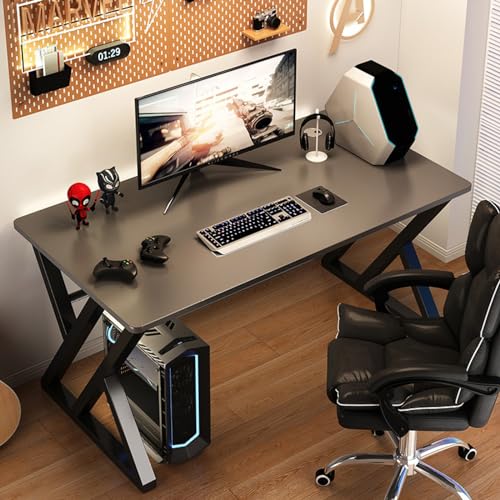 Mobilier de bureau à domicile robuste en métal blanc de 120 cm