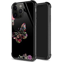ZHEGAILIAN for iPhone 14 Pro Case, Military-Grade Protection, All-Around Shockproof Corners, Anti-Scratch Phone Case for iPhone 14 Pro - Butterfly Flower