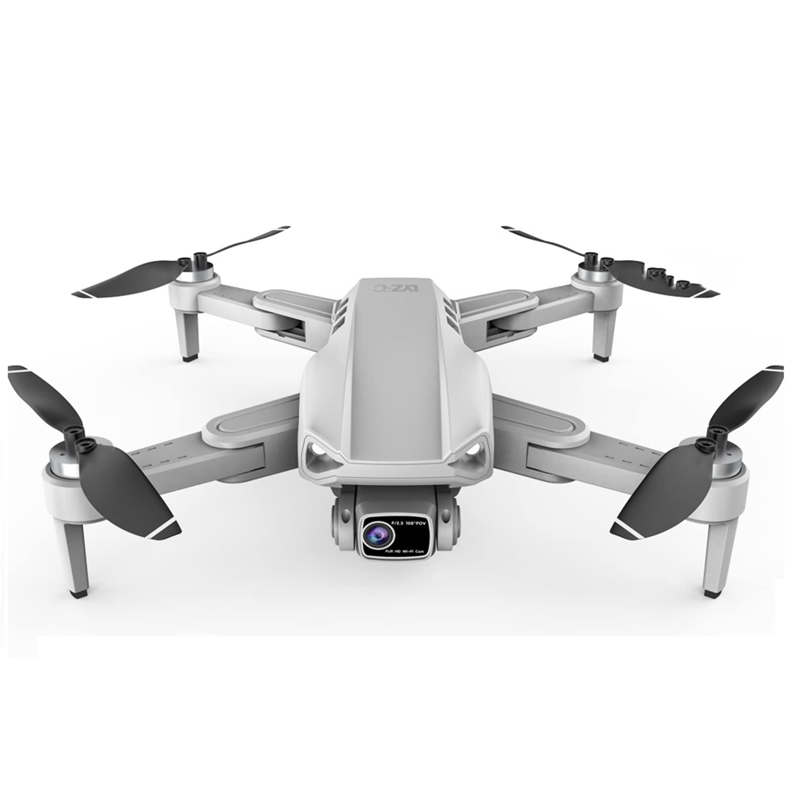 Dron GPS con Cámara 4K HD para Adultos Y Niños, Dron FPV De Transmisión 5G, Cuadricóptero RC con 2 Baterías, Retorno Automático, Sígueme, Retención De Altitud, Fácil para Principiantes,Gris
