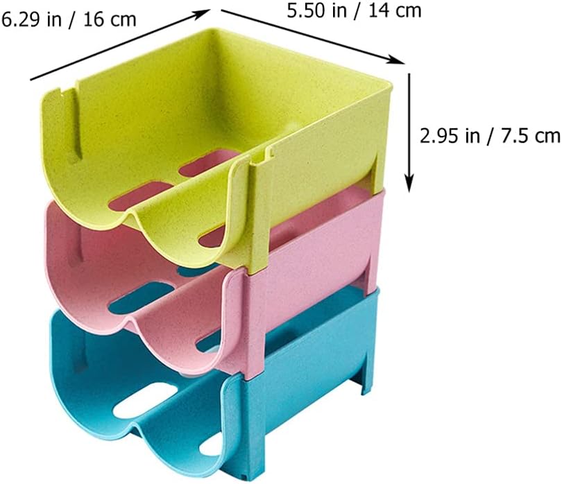 Cabilock Bar Cabinets for Home Mini Soda Can Organizer Stackable Rack Refrigerator Box Can Storage Rack