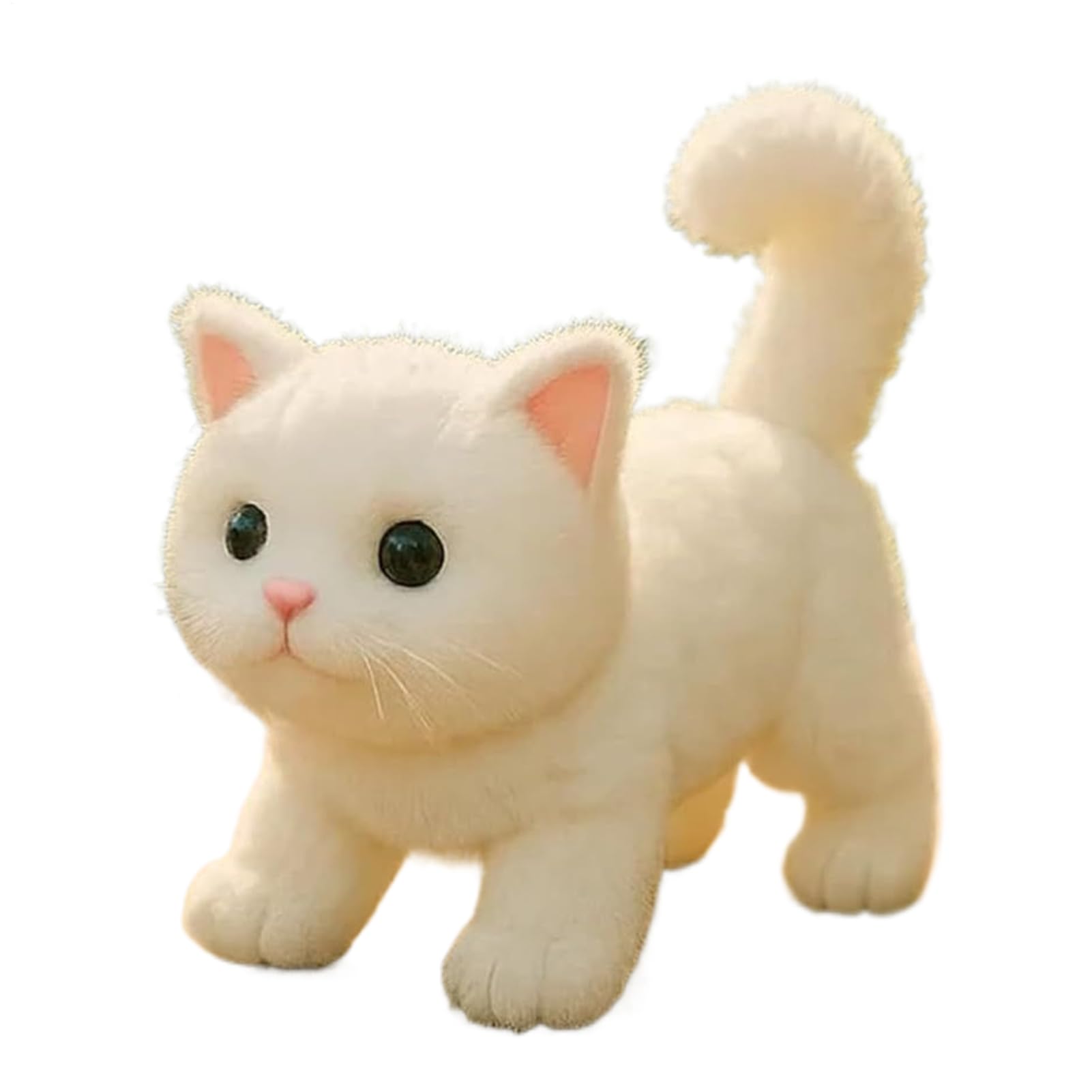 Juguete De Gato para Niños, Peluche De Gato Realista, Juguetes Interactivos para Niñas, Niños, Familia, Hogar, Oficina Y San Valentín