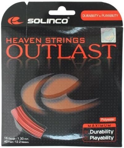 Solinco Outlast Tennis String Set-Red-16 by Solinco