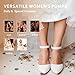 IDIFU Women's IN2 Pedazo Dress Shoes Low Block Heels Comfortable Chunky Closed Toe Ankle Strap Wedding Pumps(White Pu, 7.5 B(M) US)