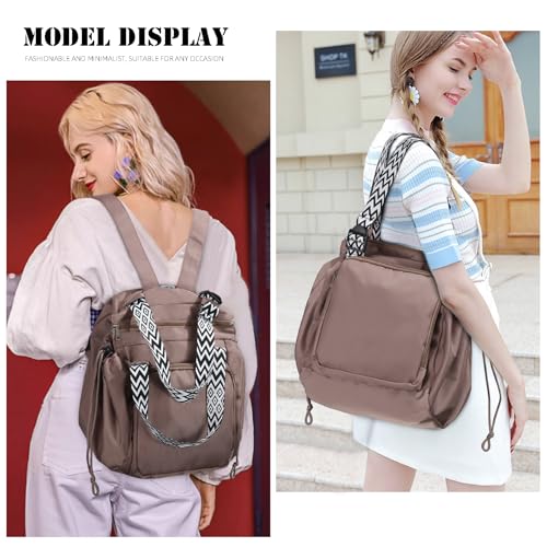 Large Capacity Portable Backpack Tote Bag For Car Travel, Lightweight Foldable Nylon Shopping Bag with 15 Pockets3