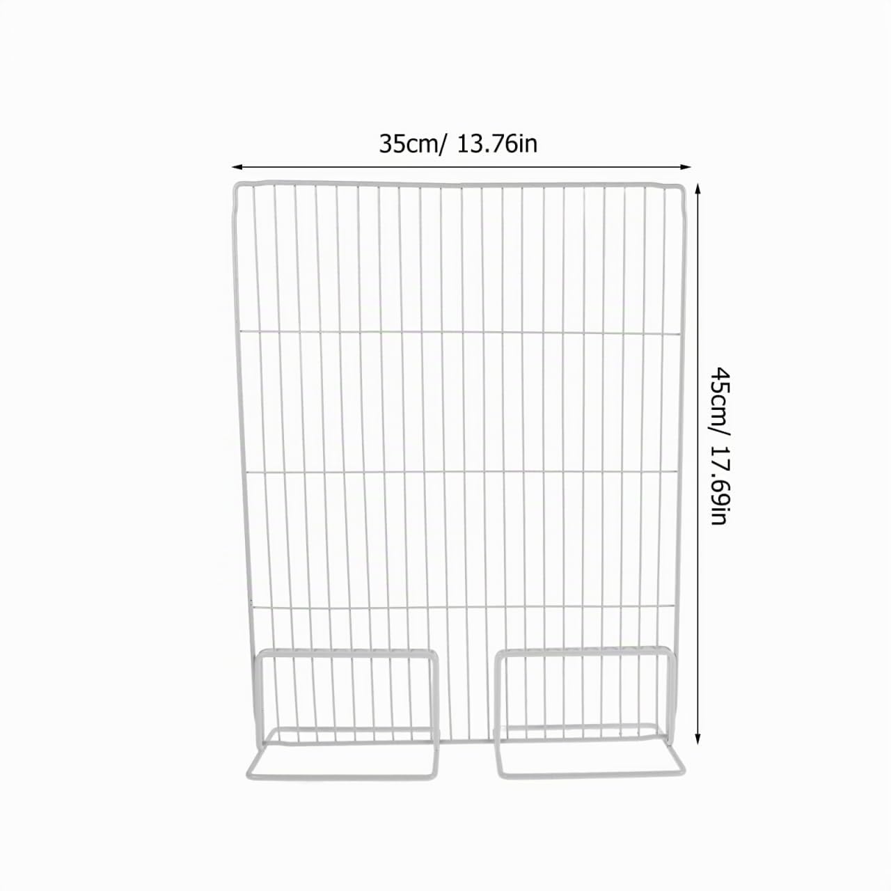 Ciieeo Divisor De Alambre para Congelador Organizador De Nevera Separador De Estante Metálico con Ventilación para Uso Doméstico Y Comercial 17.7X13.8X3.9 Pulgadas