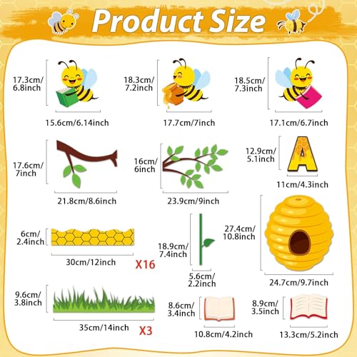 image for gisgfim Bee Bulletin Board Decorations Bee A Good Reader Cutouts Readi
