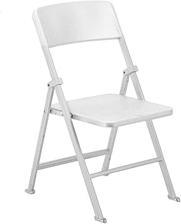 Zerodis 1/6 Scale Dollhouse Folding Chair Miniature Simulation Metal Chair Furniture Tiny Doll House Furniture Model Toys for Dolls Action Figure(Silver)