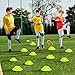 wlilupah 12 Pcs Mini Soccer Cones for Sport Agility Disc Cones Soccer Training for Agility Drills Sports Football Basketball Football Basketball Drills (Green)
