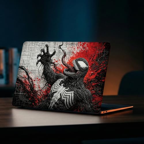 Image of NoWorries Laptop Skin for 15.6 & 14 Inch Laptop | Motivational, Superhero, Sports & Graphic Design Laptop Sticker Wrap | Premium Vinyl Laptop Cover (Venom, 15 x10inches)