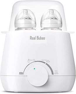 Baby Bottle Warmer, Steam Sterilizer & Baby Food Heater, 3-in-1 with Evenly Warming Breast Milk or Formula, Accurate Temperature Control, Bottle Brush and Tongs Included