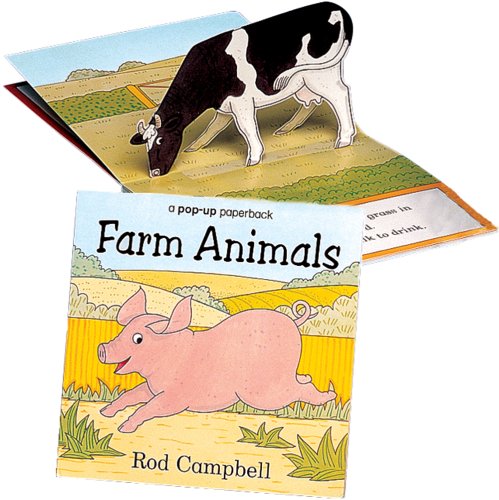 Farm Animals: a pop-up paperback 1560212004 Book Cover