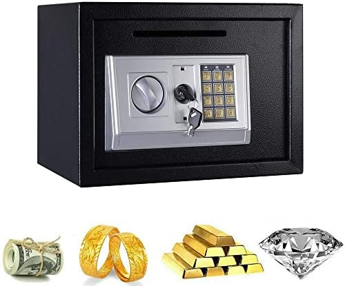 16L Digital Safe Box (Black) Large Capacity Safety Electronic Security ...