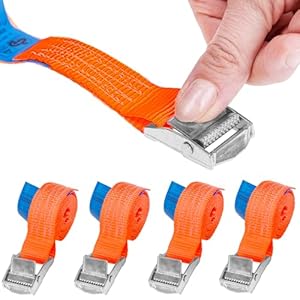 Intako A4 Spanngurte mit Klemmschloss 4er-Set