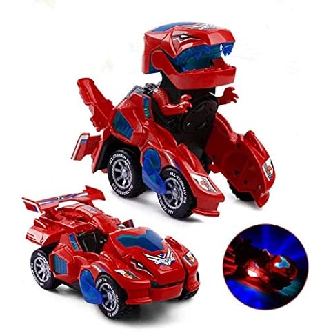 Electric Dinosaur Transforming Car with Lights Cover