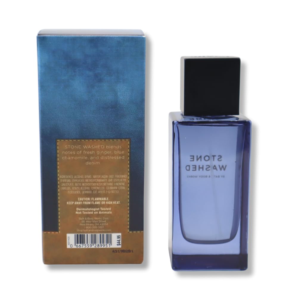 Bath & Body Works Stone Washed Cologne for Men, 3.4 fl oz