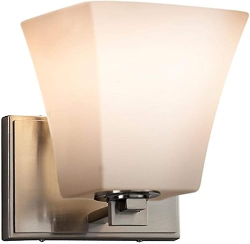 FSN-8441-40-OPAL-NCKL Fusion Era - Aplique de pared de 1 luz, níquel cepillado